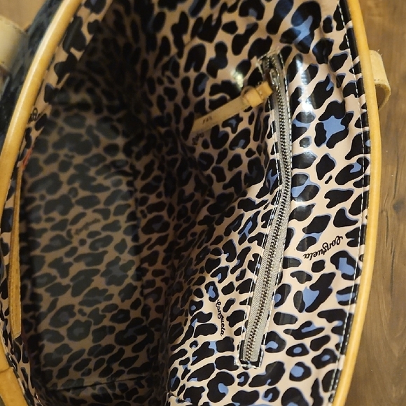 Consuela Black and Tan Floral Embroidered Tote - Picture 6 of 6